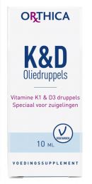 Orthica vitamine K & D druppels speciaal voor baby en kind